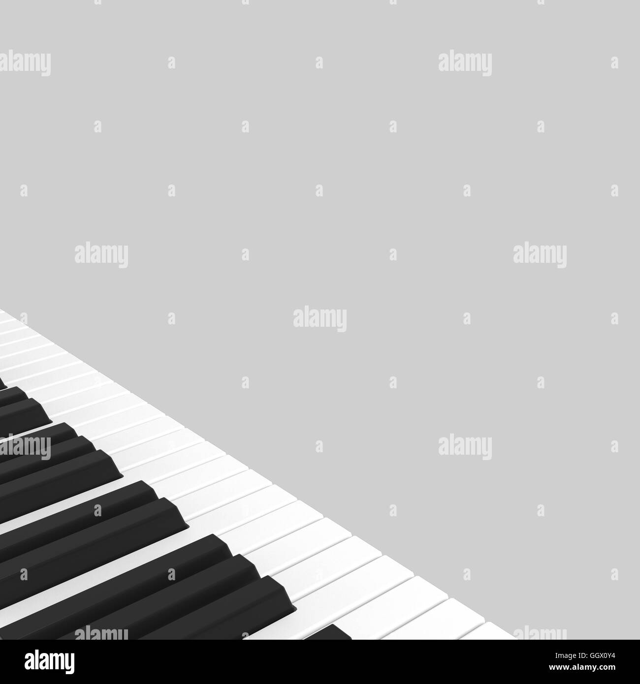 isolated black and white piano keyboard Stock Photo Alamy