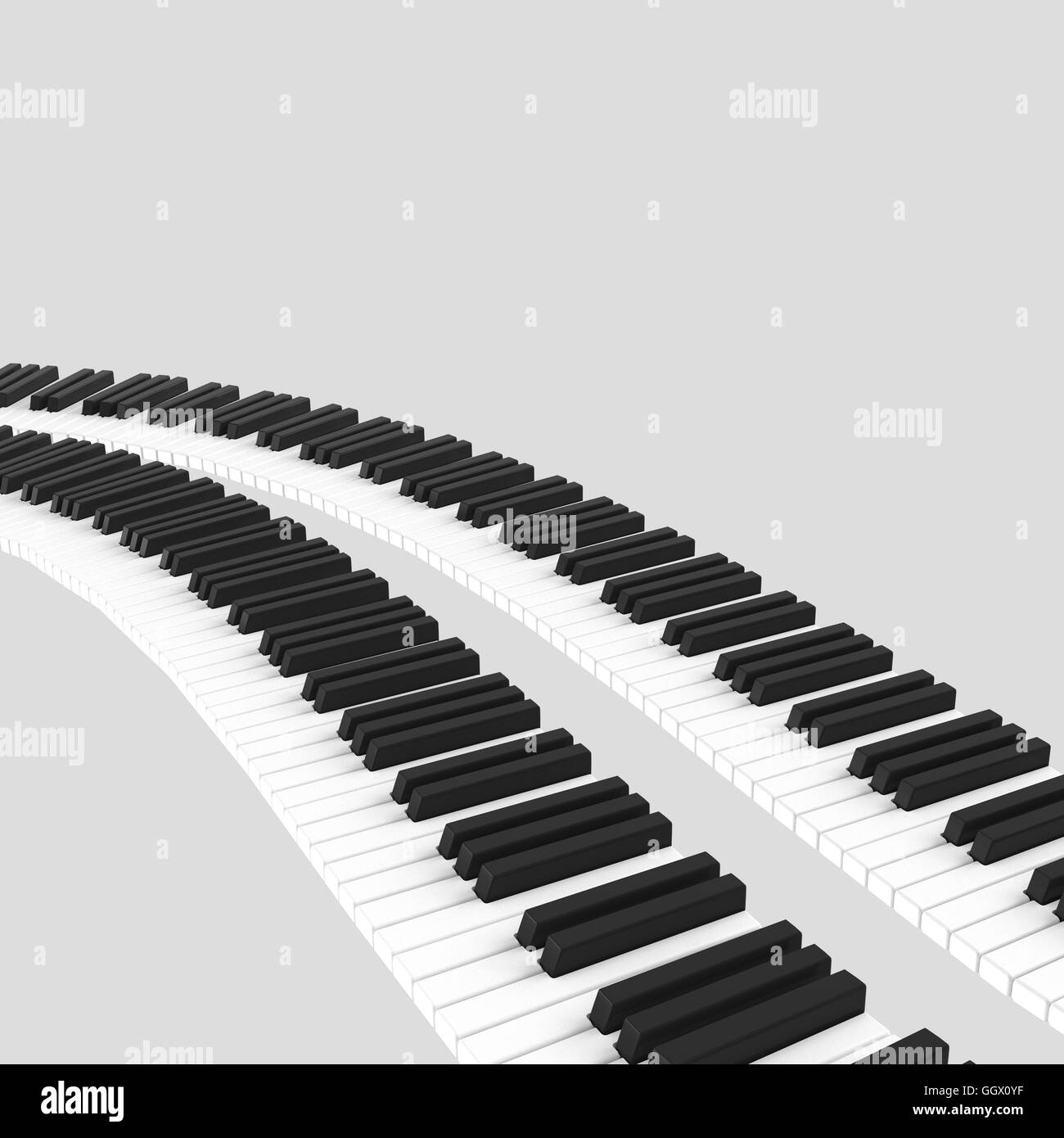 isolated black and white piano keyboard Stock Photo Alamy