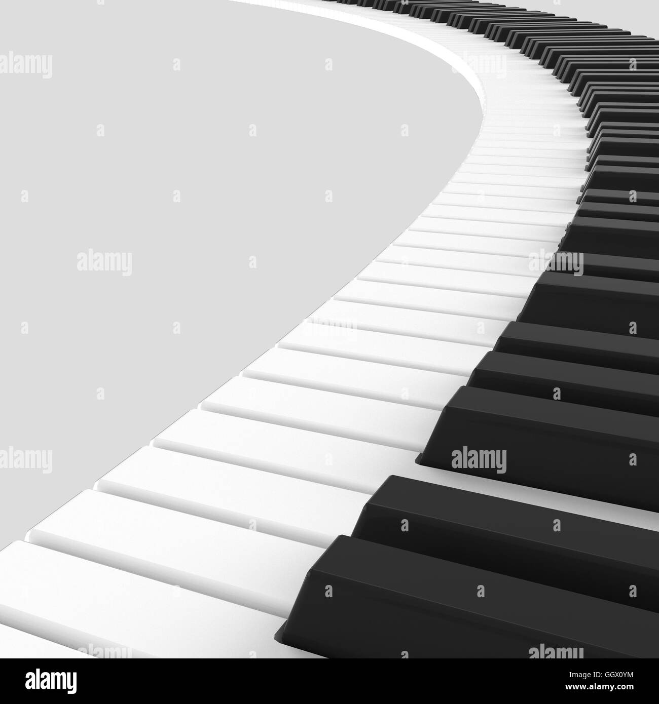 isolated black and white piano keyboard Stock Photo Alamy