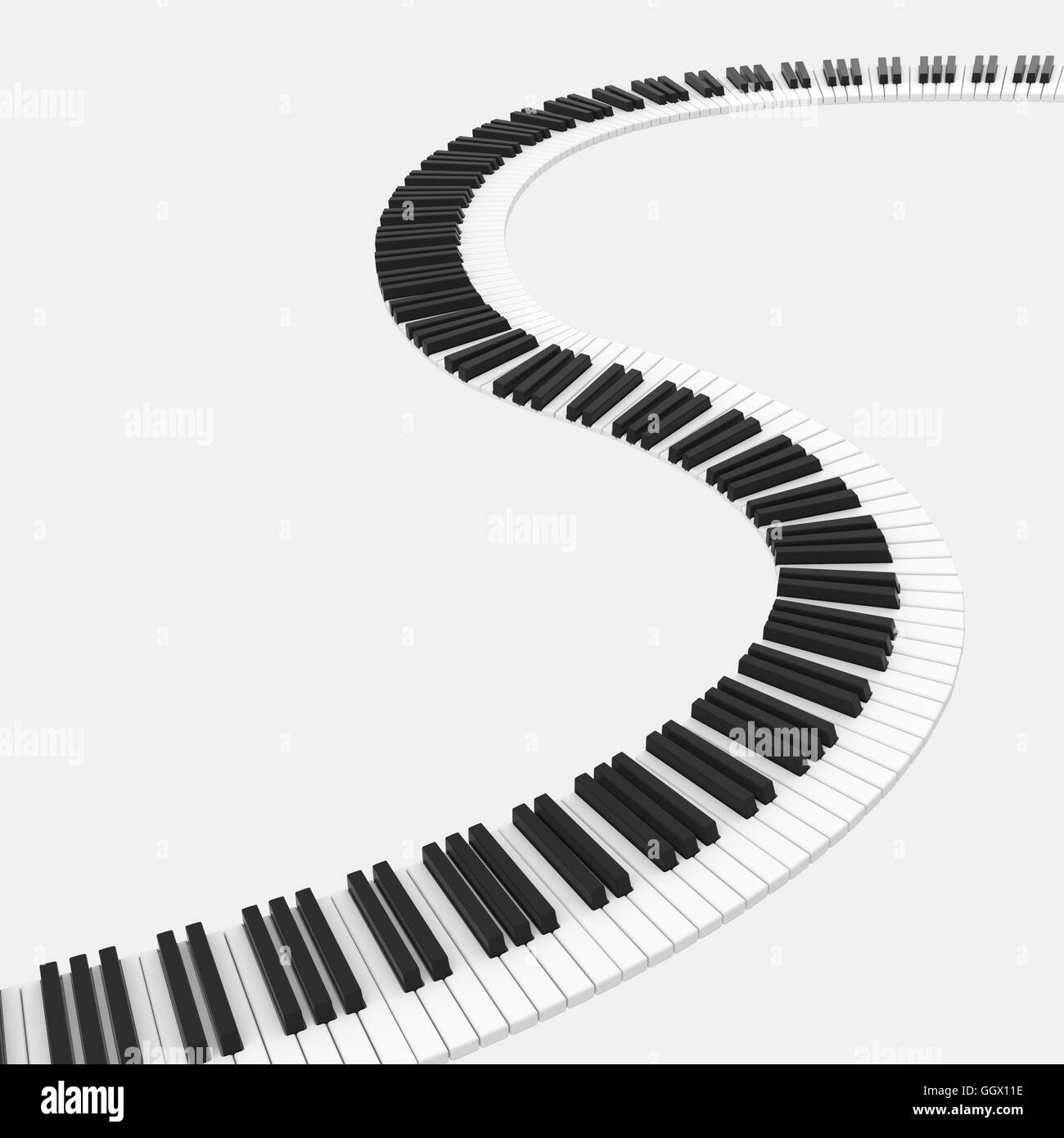 isolated black and white piano keyboard Stock Photo Alamy
