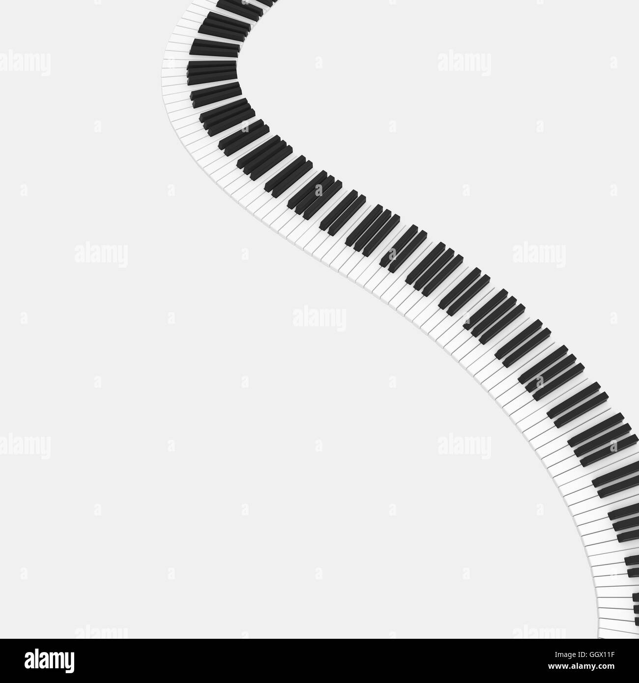 isolated black and white piano keyboard Stock Photo Alamy
