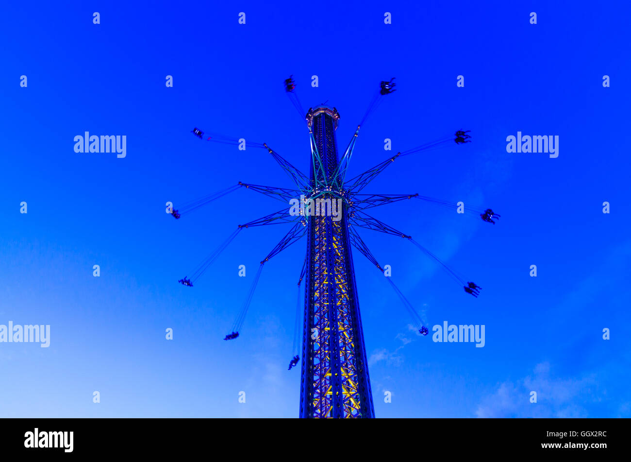 Wien vienna prater carousel praterturm hi-res stock photography and ...