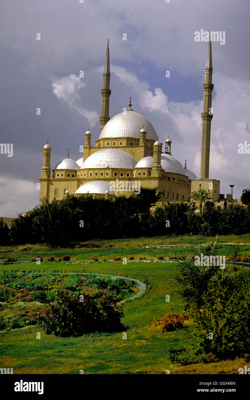 The Muhammed Ali Mosque in Old Cairo, also known as the Alabaster Mosque. Egypt. Stock Photo