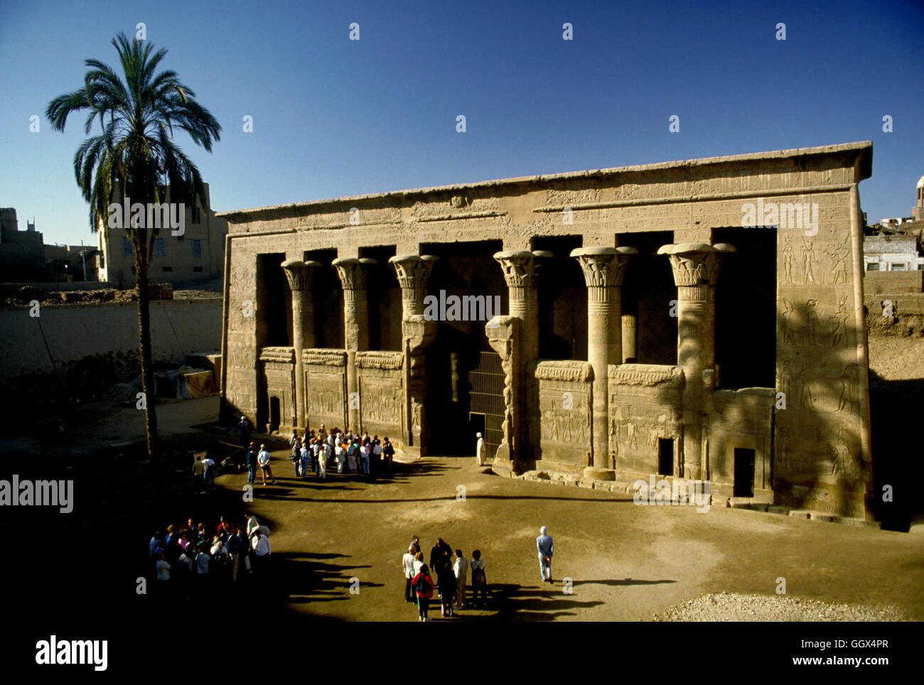The Temple of Khnum at Esna. Ptolemaic Period. Southern Egypt Stock Photo