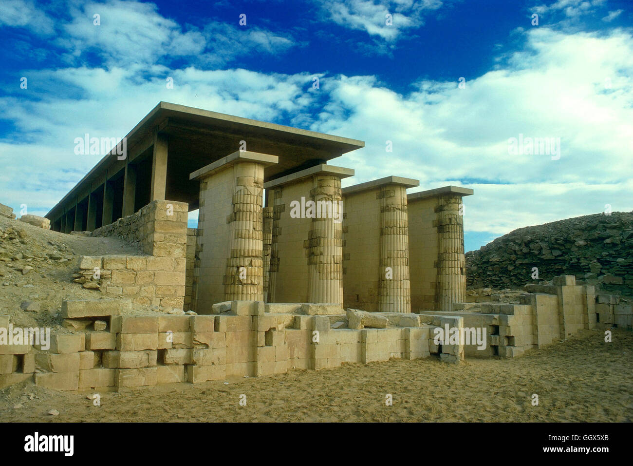 The Serapheum temple at the Old Kingdom ruins of Saqqara. Near Memphis, Egypt. Stock Photo