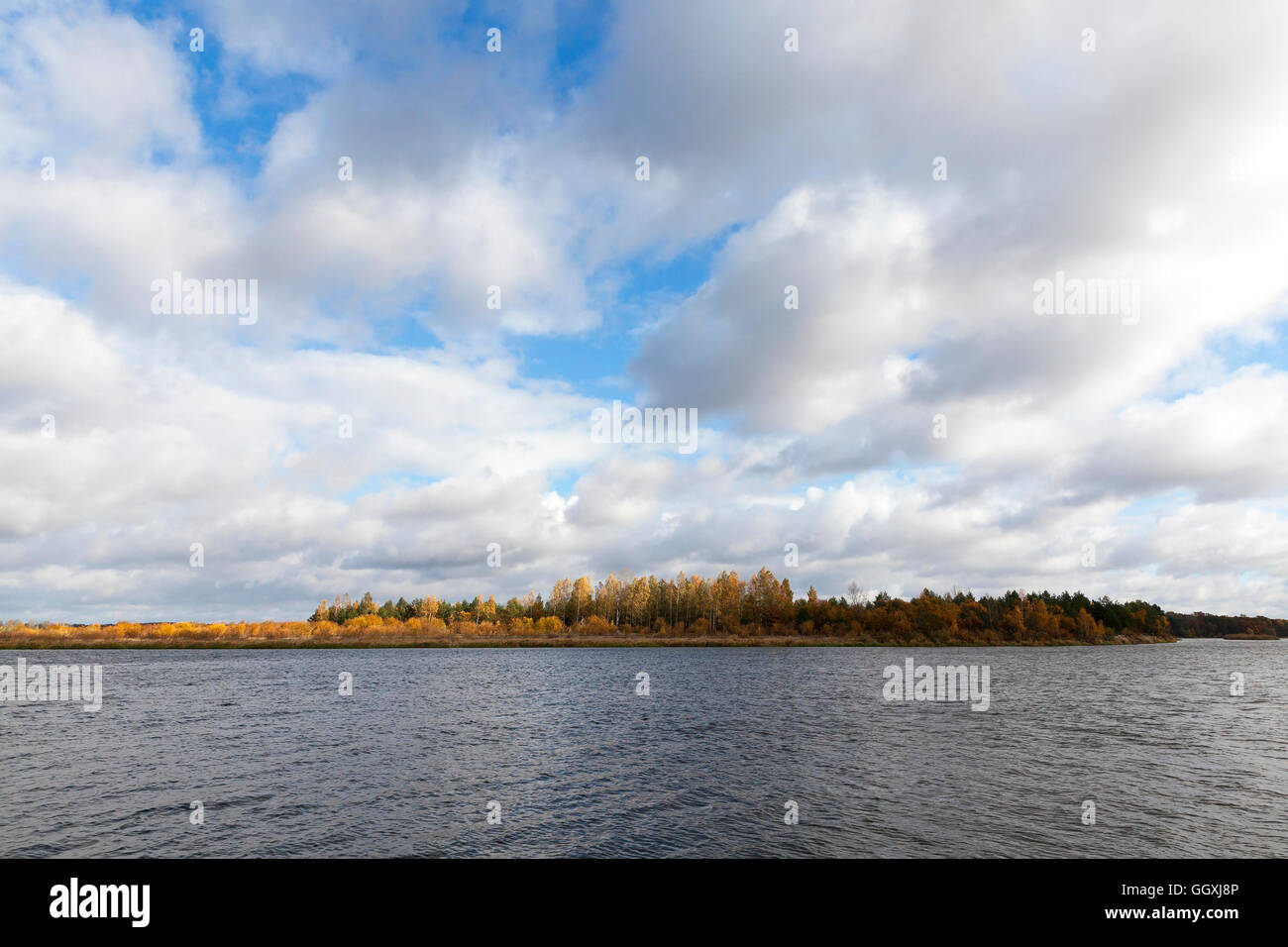 the river and the forest, autumn Stock Photo - Alamy