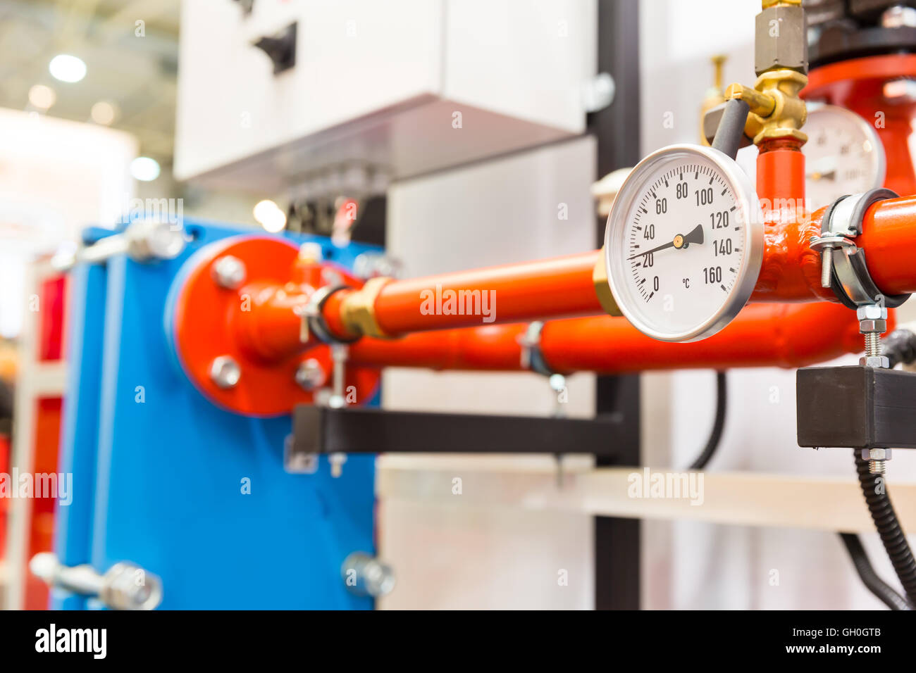 Heating unit on the factory Stock Photo Alamy