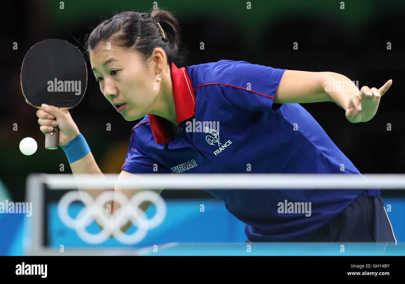 RIO DE JANEIRO, RJ - 07.08.2016: OLYMPICS 2016 TABLE TENNIS - The French  player (FRA) Li Xue during the Table Tennis Rio Olympics 2016 held in  Pavilion 3 of Riocentro. NOT AVAILABLE