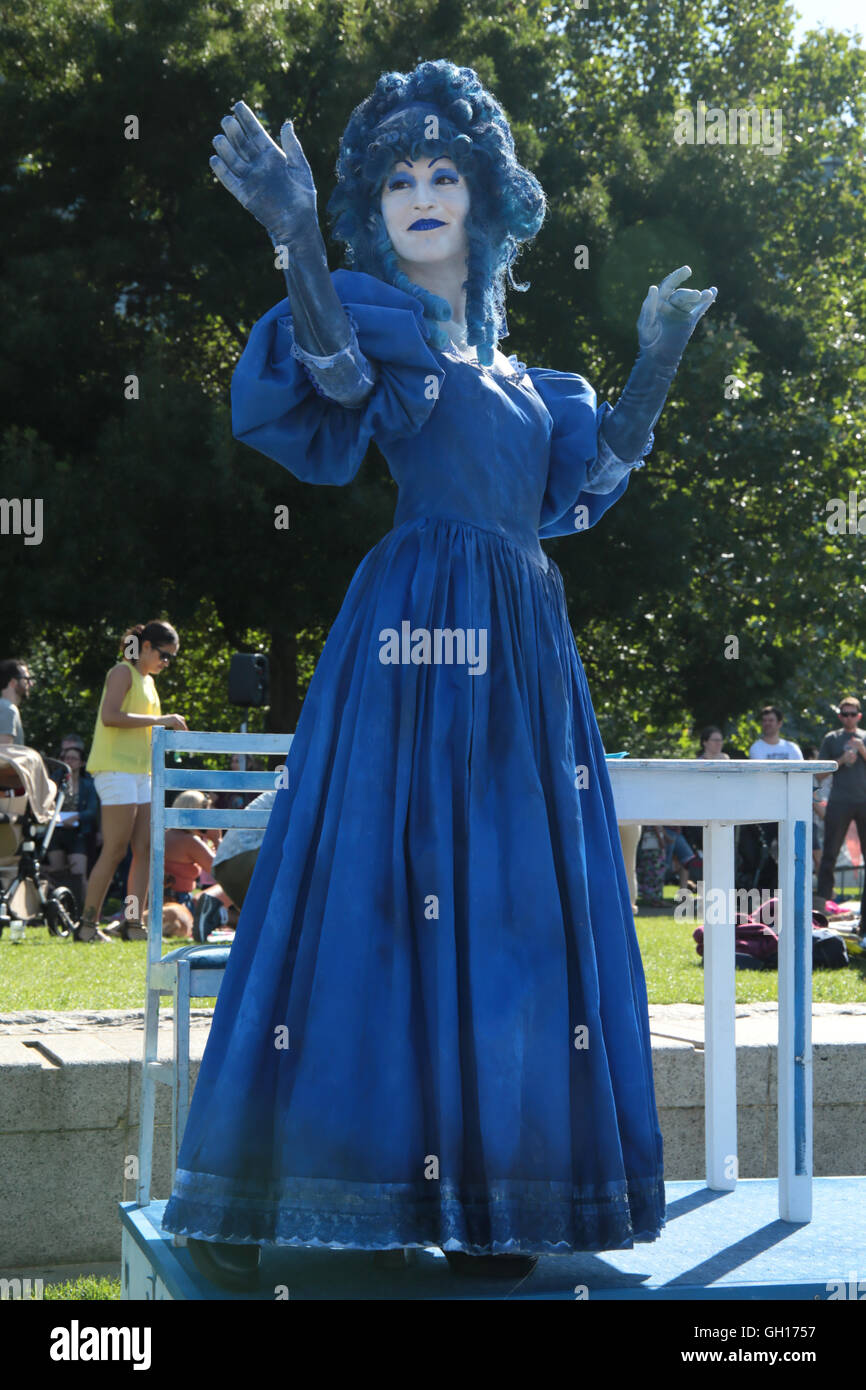 London UK 07 August 2016 Potters field was converted in a mini Brazil