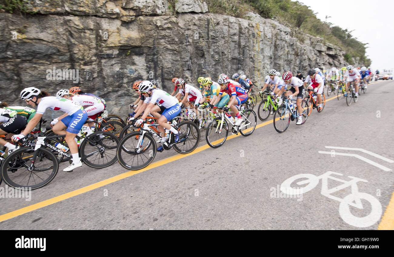 Rio De Janeiro, Brazil. 7th Aug, 2016. Players compete during the women