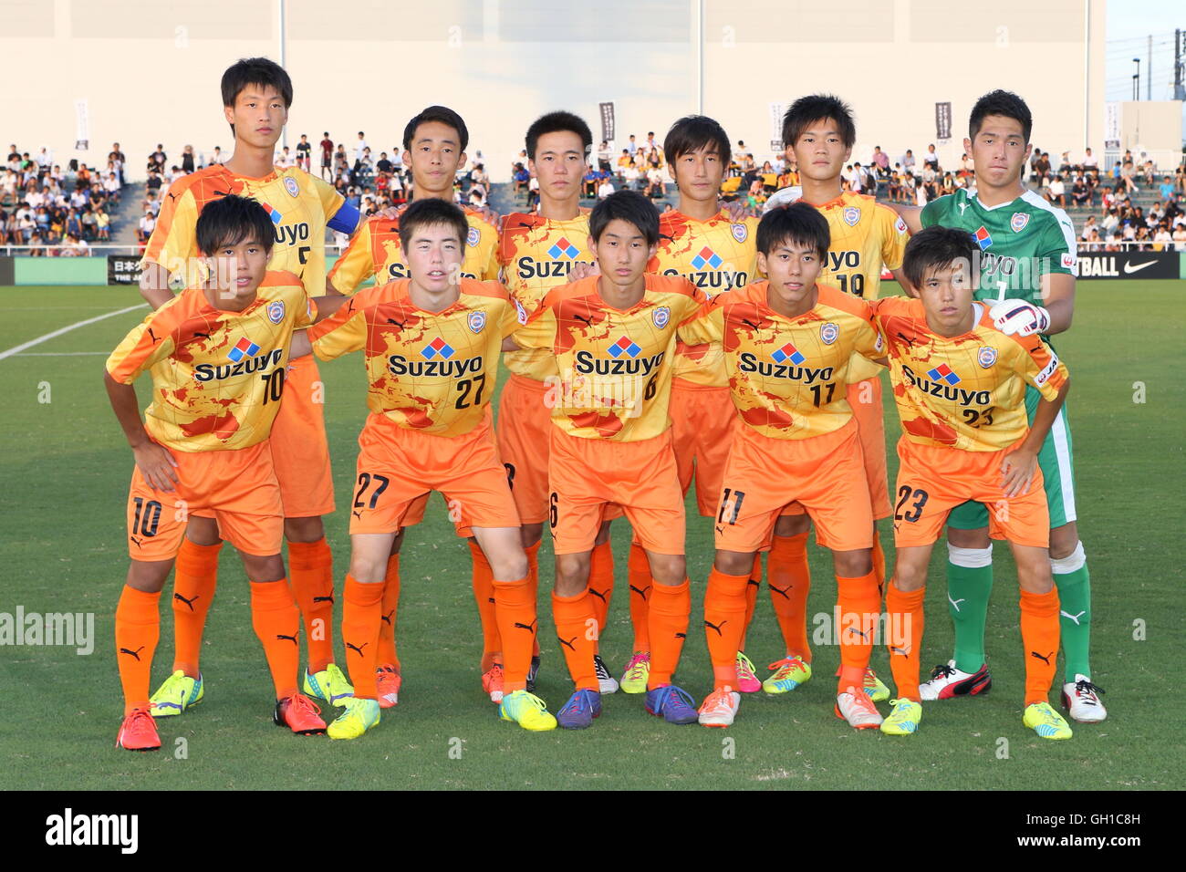Tokyo, Japan. 4th Aug, 2016. Shimizu SPulse Youth team group lineup