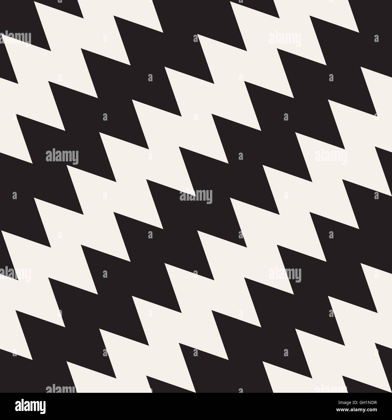 Vector Seamless Black and White ZigZag Diagonal Lines Geometric Pattern ...