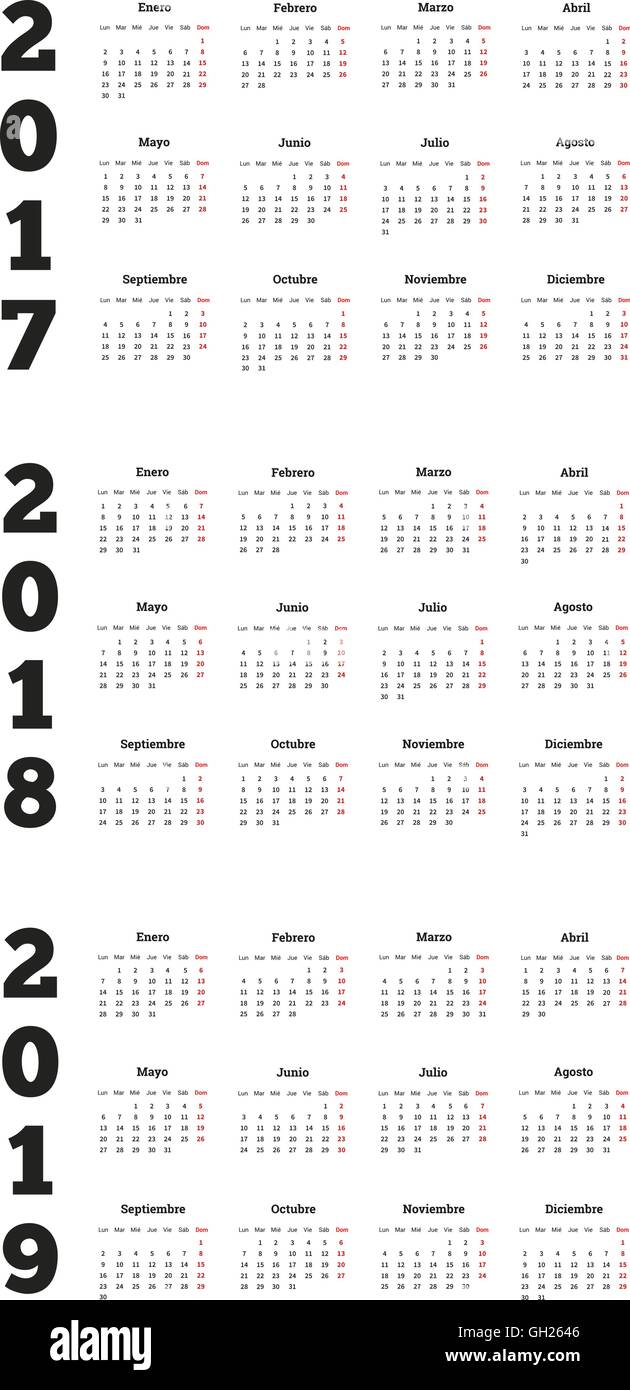 Calendrier 18 19 Hi Res Stock Photography And Images Alamy