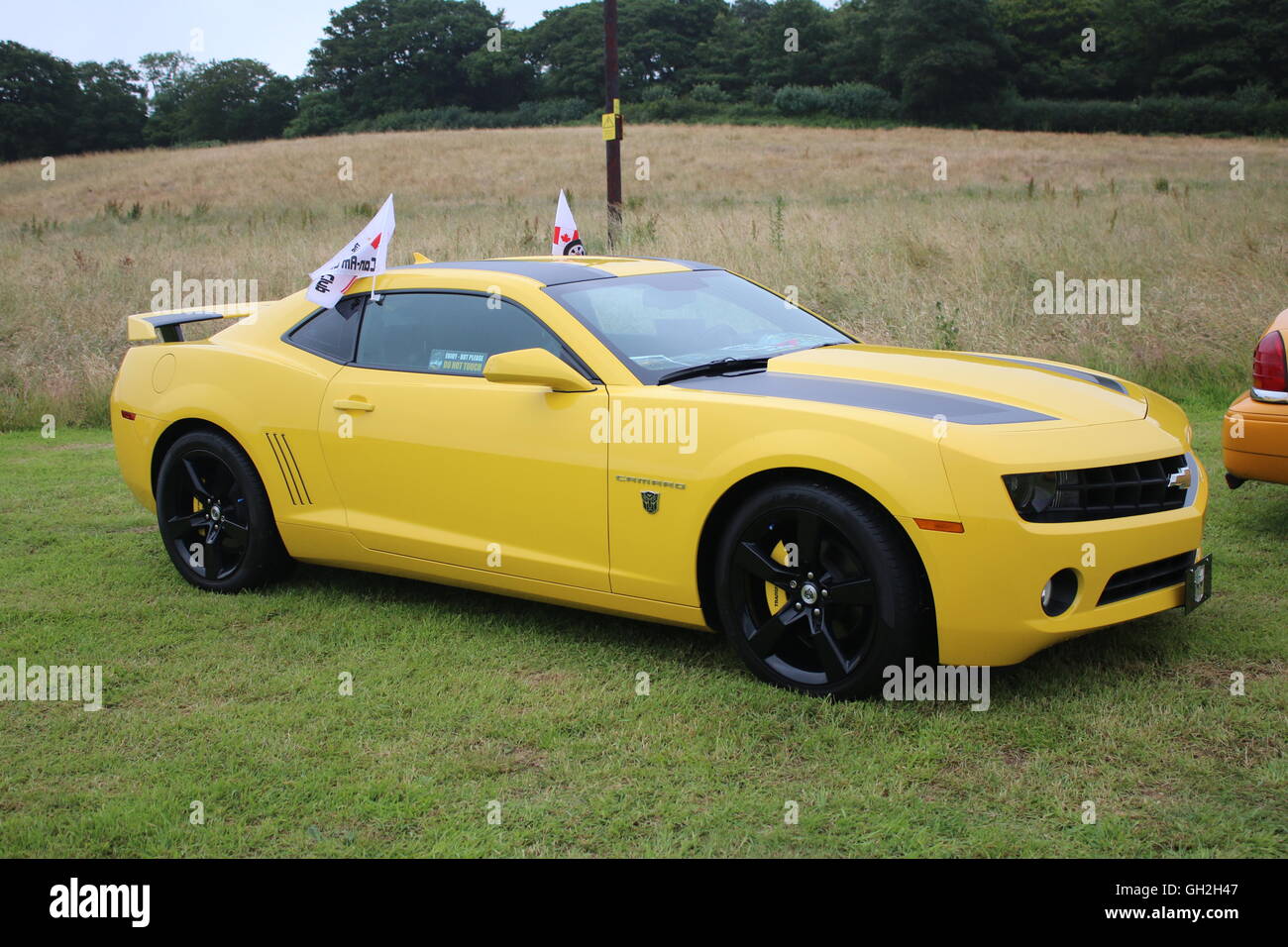 Yellow Chevrolet Camero Stock Photo Alamy