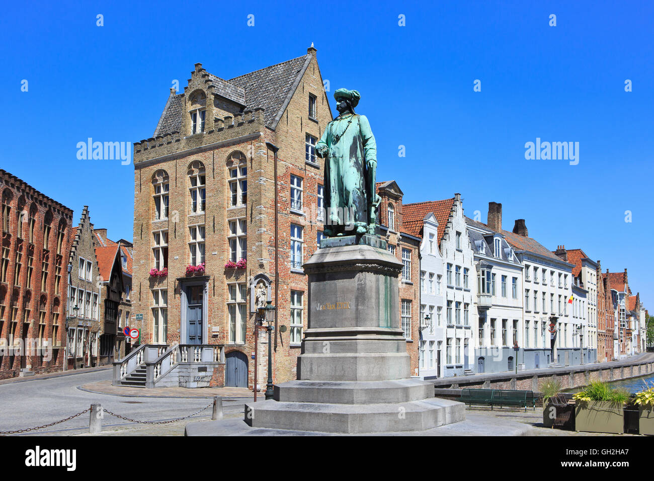 Monument To The Flemish Painter Jan Van Eyck circa 1390 1441 In 