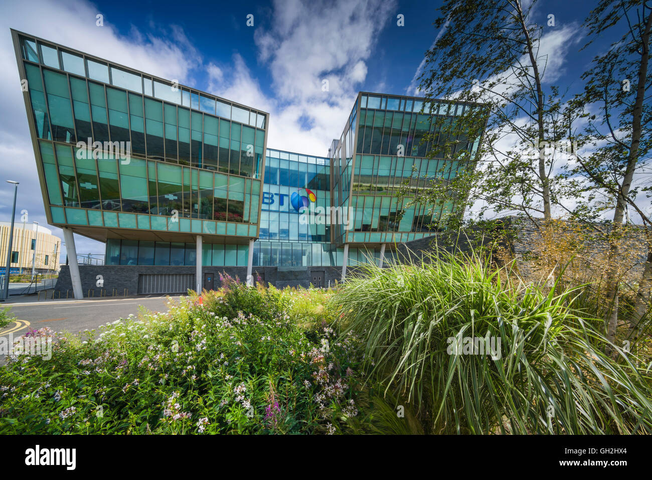 BT operations centre at No 1 Harton Quay, South Shields, Tyneside. Unusual architecture, large