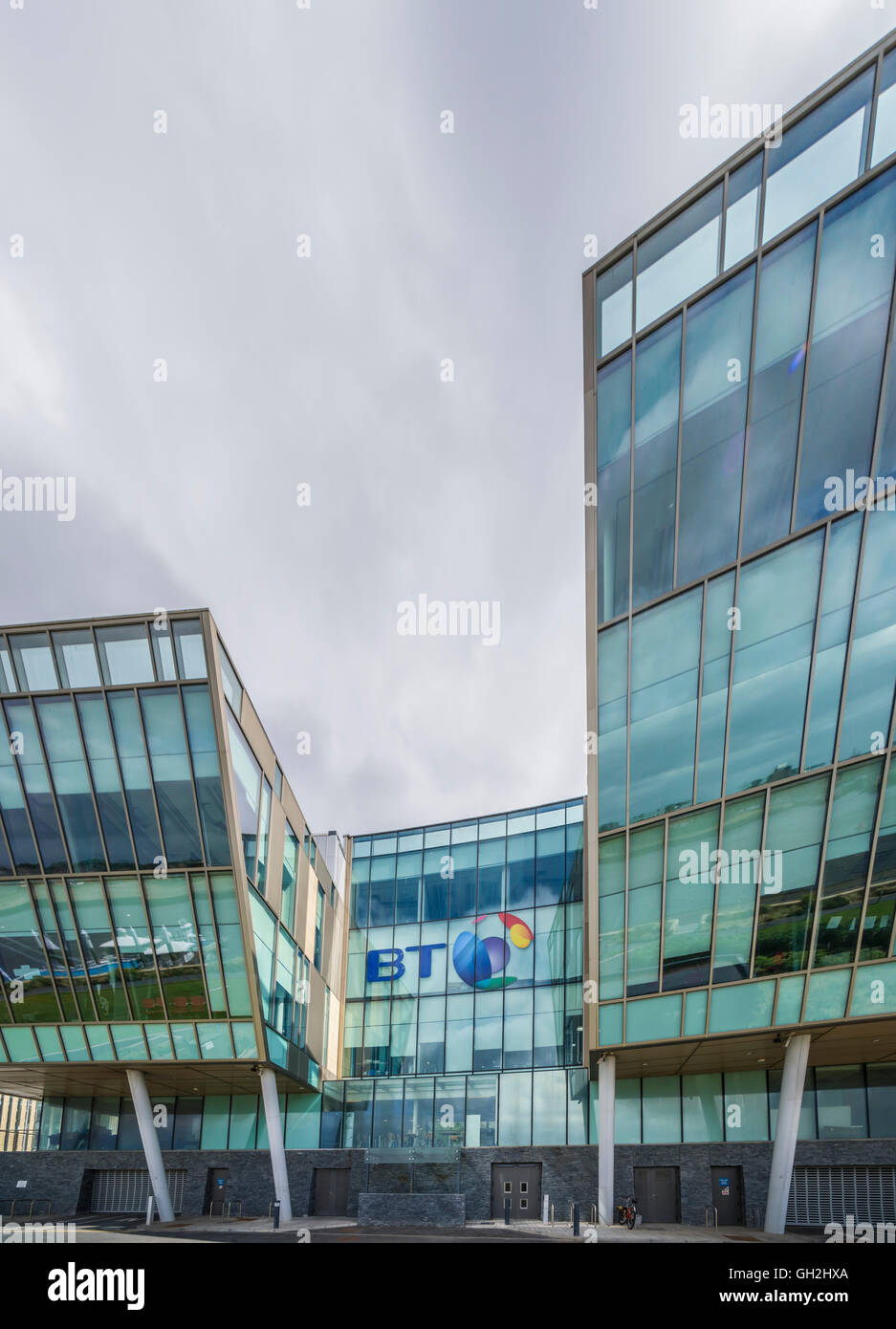 BT operations centre at No 1 Harton Quay, South Shields, Tyneside. Unusual architecture, large