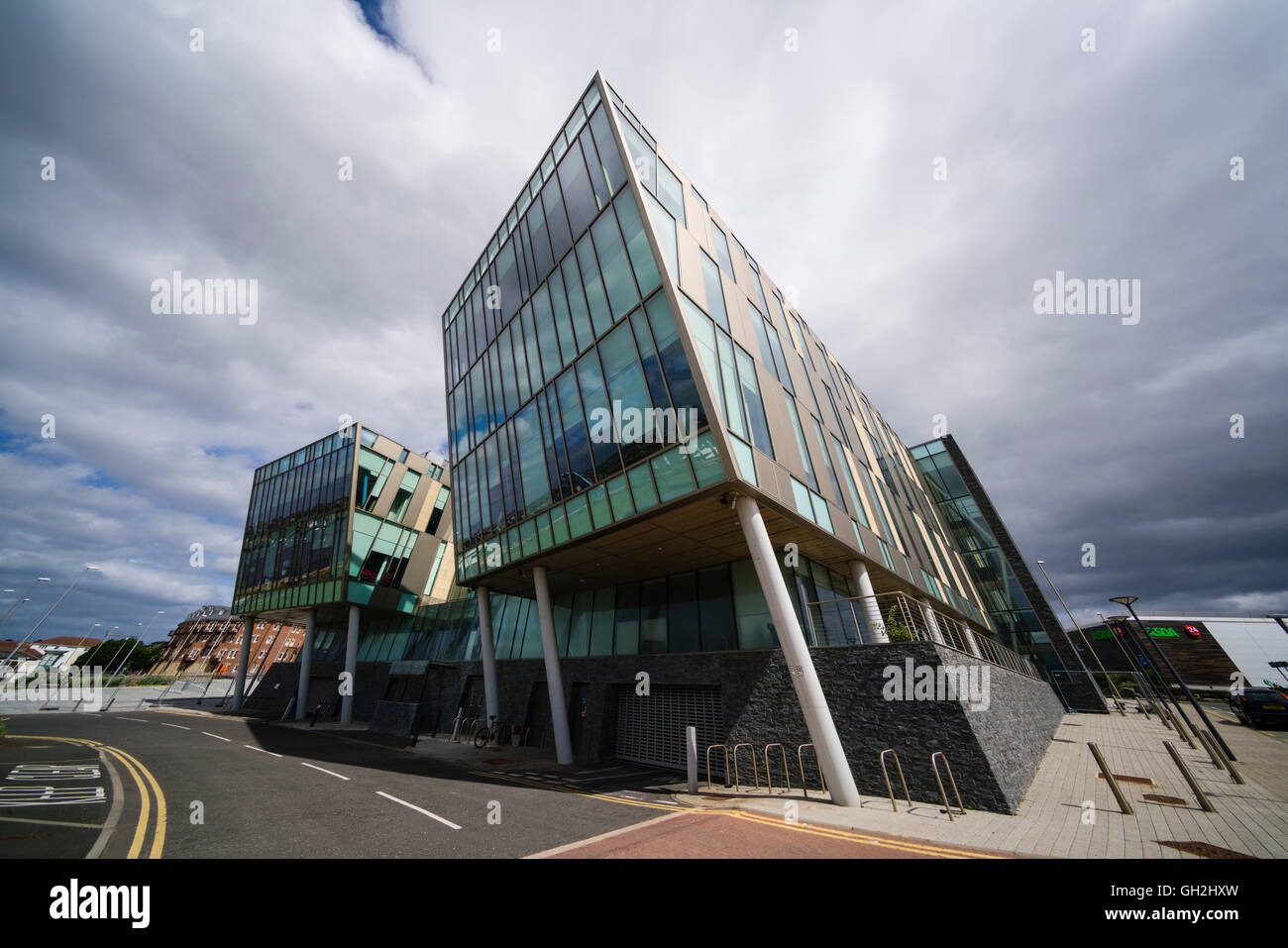 BT operations centre at No 1 Harton Quay, South Shields, Tyneside. Unusual architecture, large