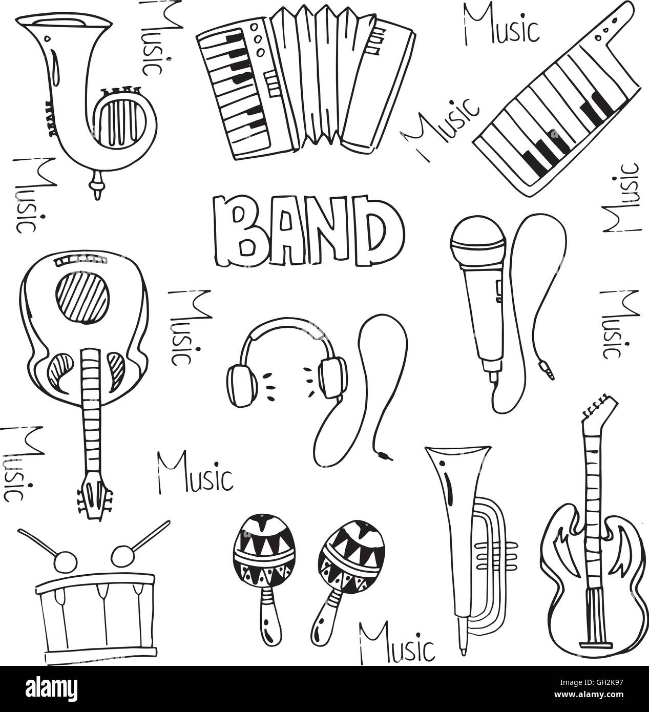wallpapers How To Draw Music Stuff alamy