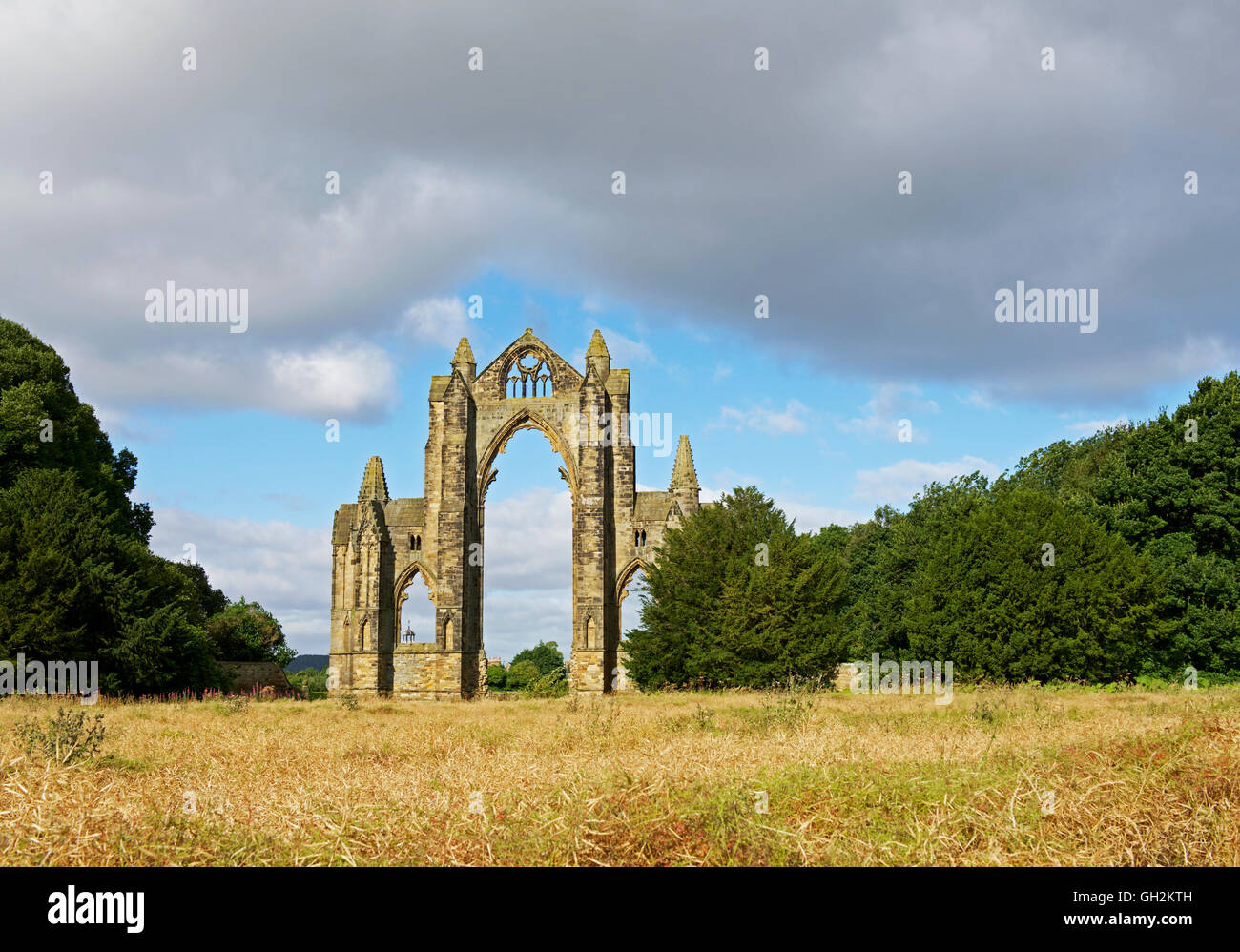 The ruins of Guisborough Priory, North Yorkshire, England UK Stock