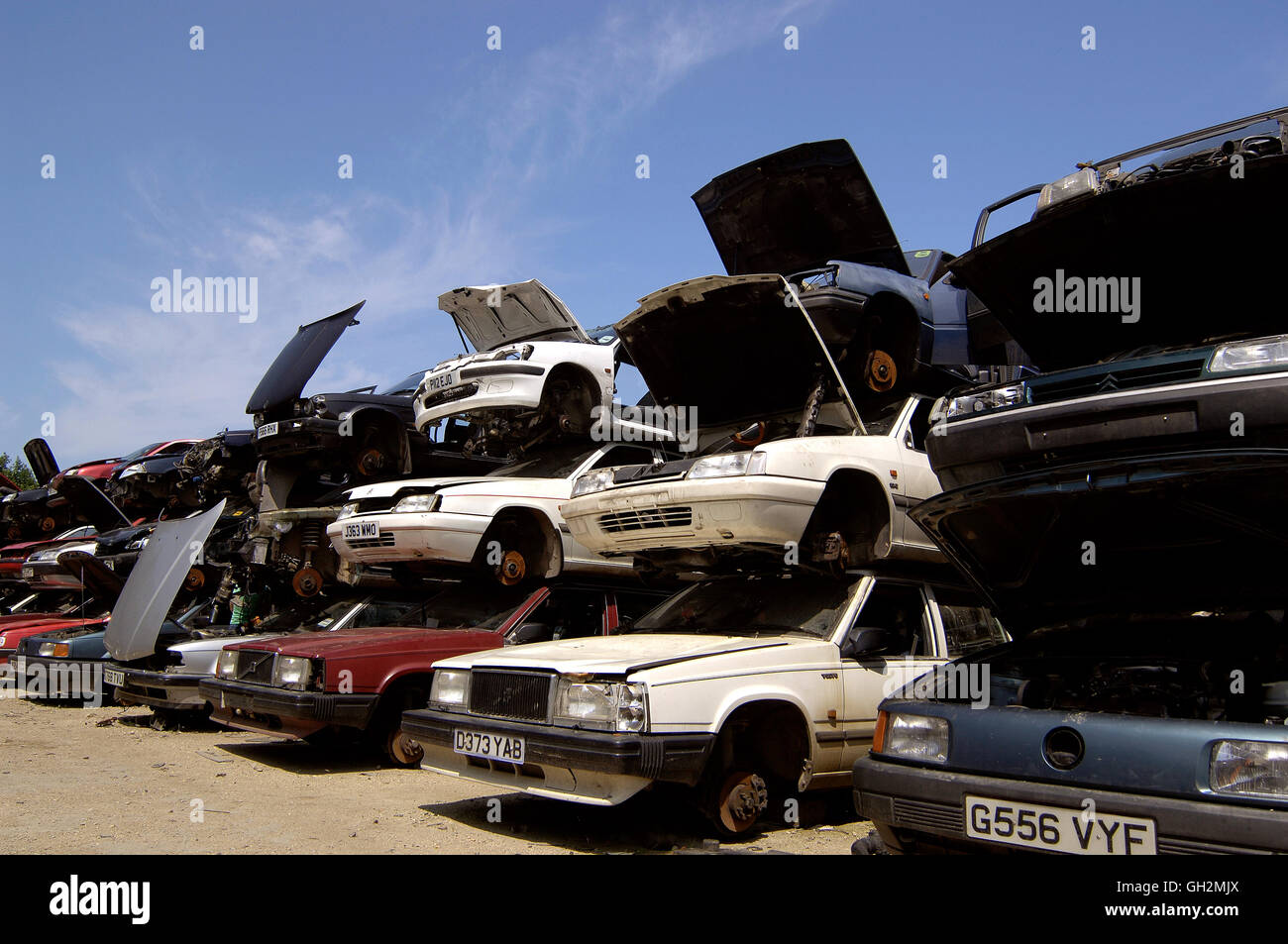 Car scrap yard Stock Photo Alamy