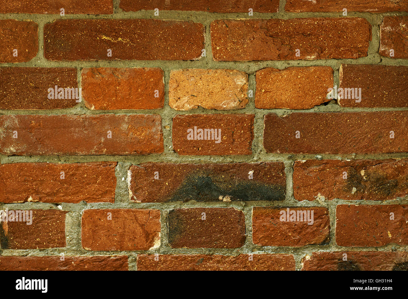 An old brick wall with signs of aging Stock Photo Alamy