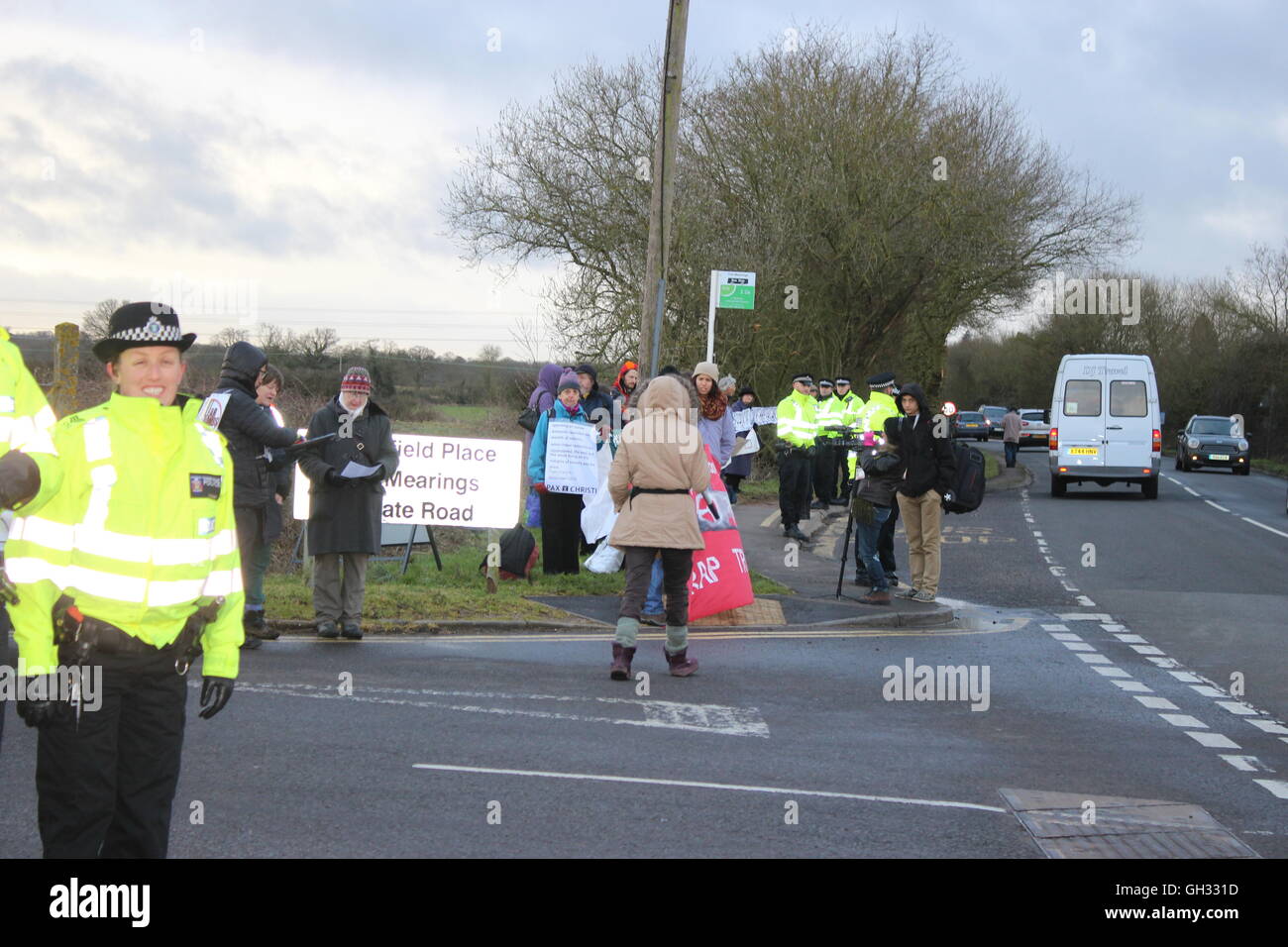 AWE ALDERMASTON AGAINST ATOMIC WEAPONS - TRIDENT - PROTESTERS GATHER AT ...