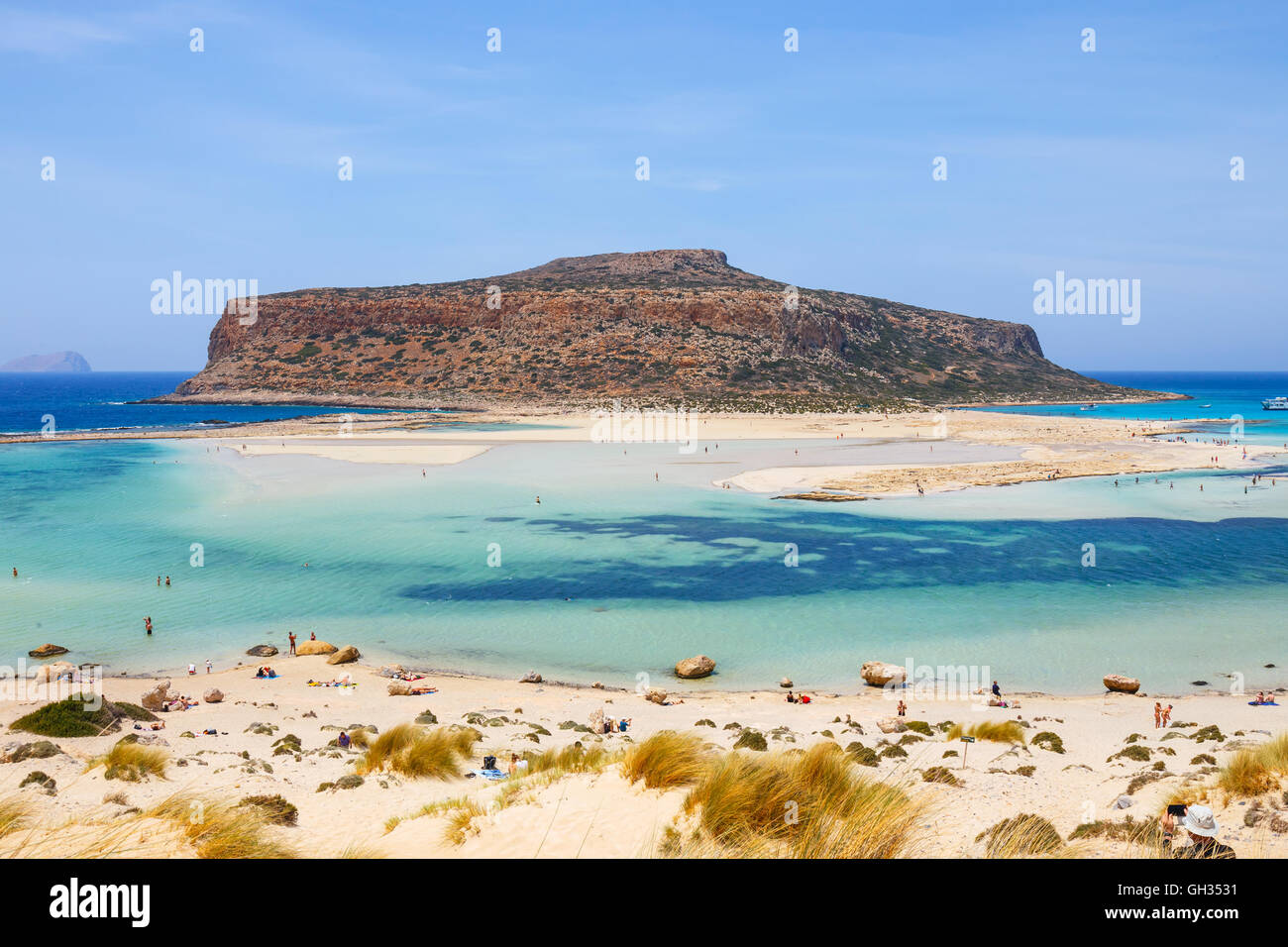 Crete, Greece - 24 May, 2016: Unidentified people sunbathing and ...