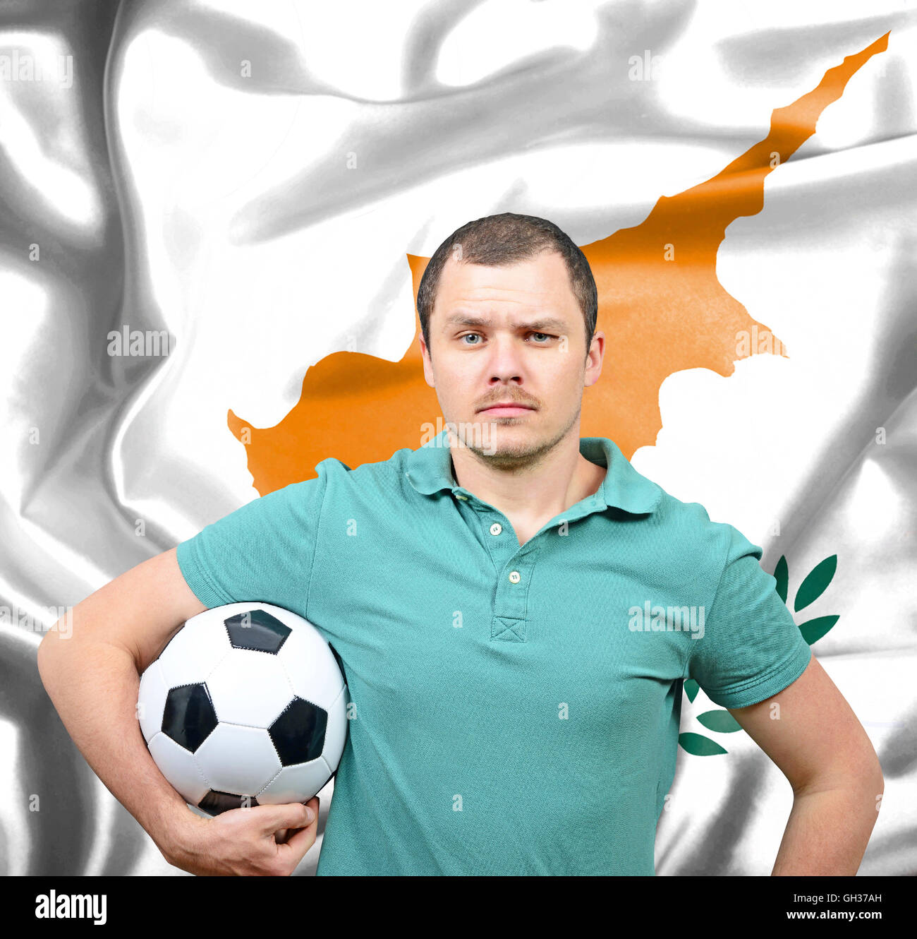 Proud football fan of Cyprus Stock Photo Alamy