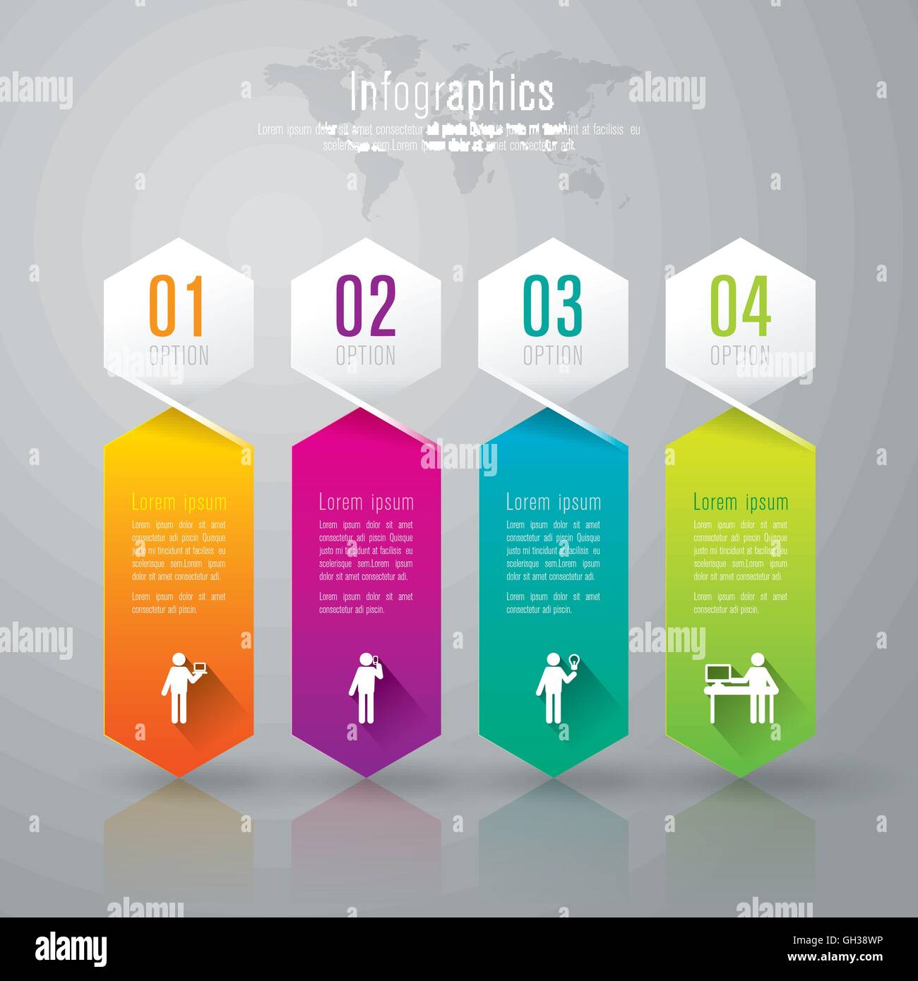 Infographics template vector illustration and business icons Stock ...