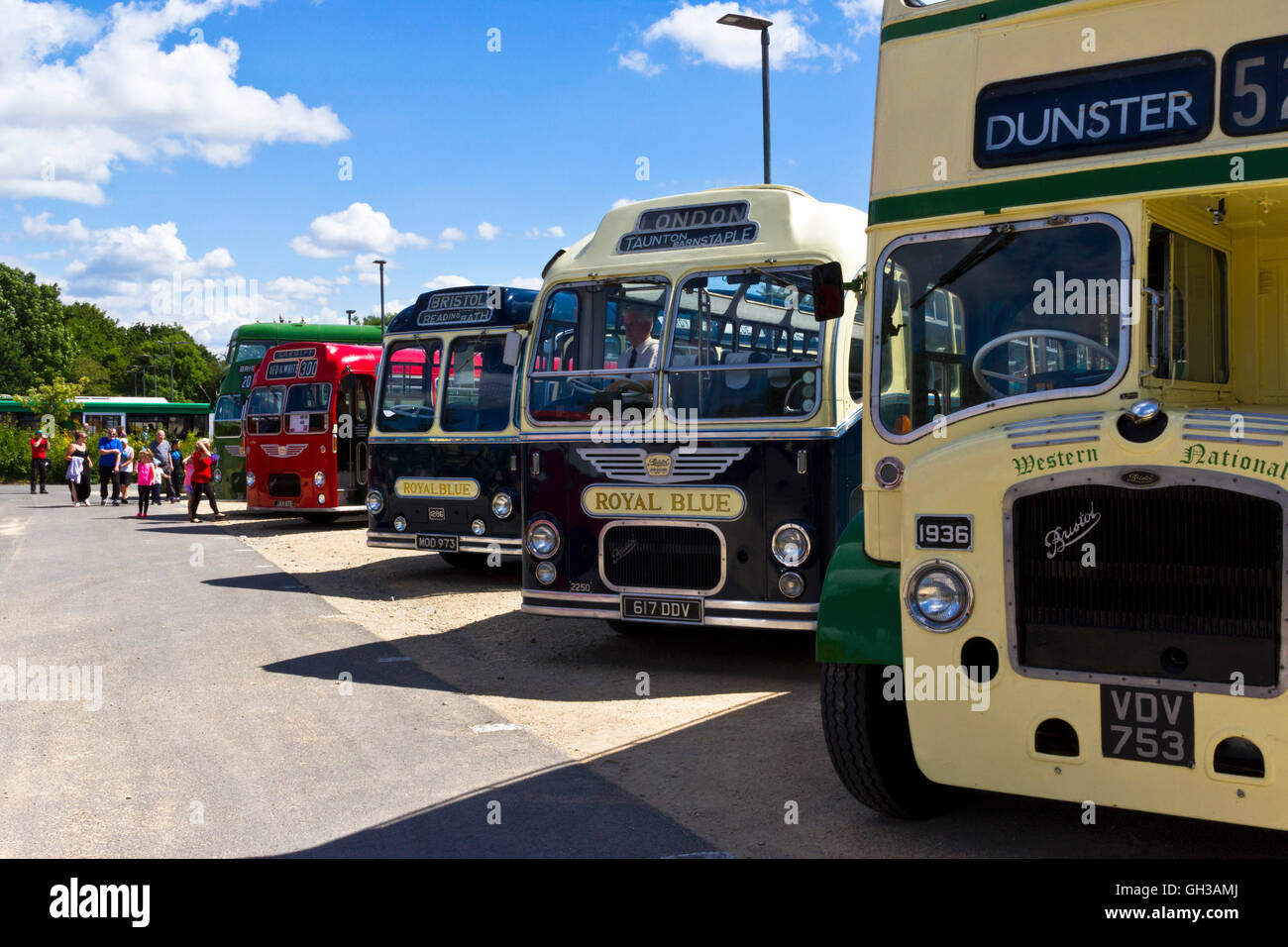 Bristol Vintage Bus Rally, 31st July 2016 Stock Photo