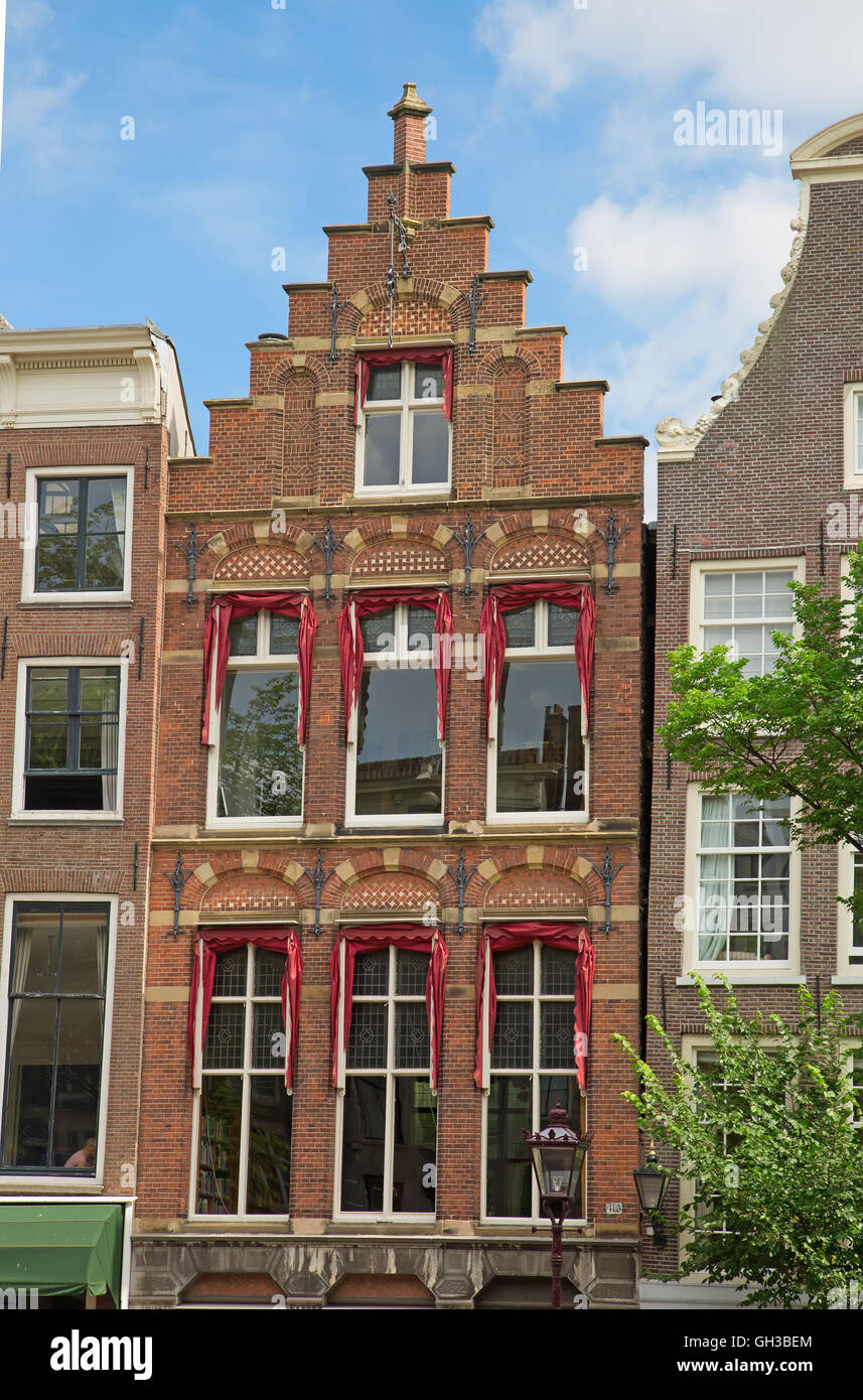 Traditional houses of the Amsterdam, Netherlands Stock Photo