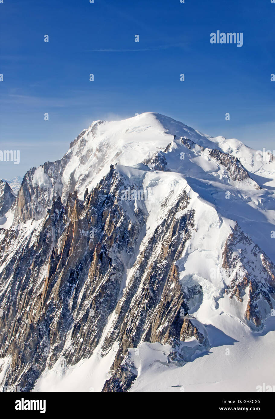 Mont Blanc, France, highest peak of Europe Stock Photo - Alamy