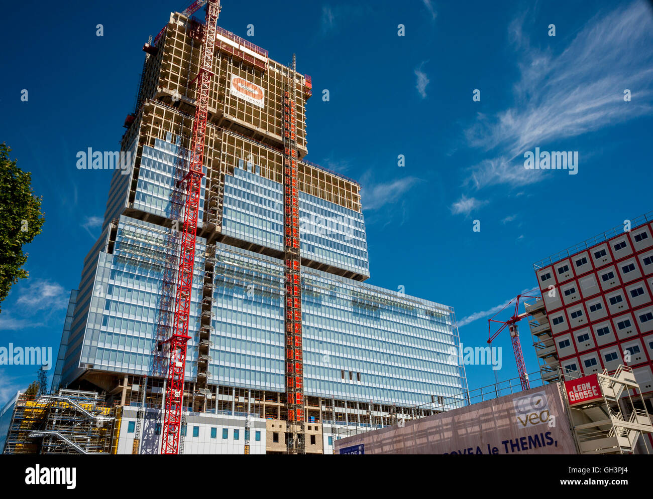 Paris, France, Construction SIte, New French Court House Building