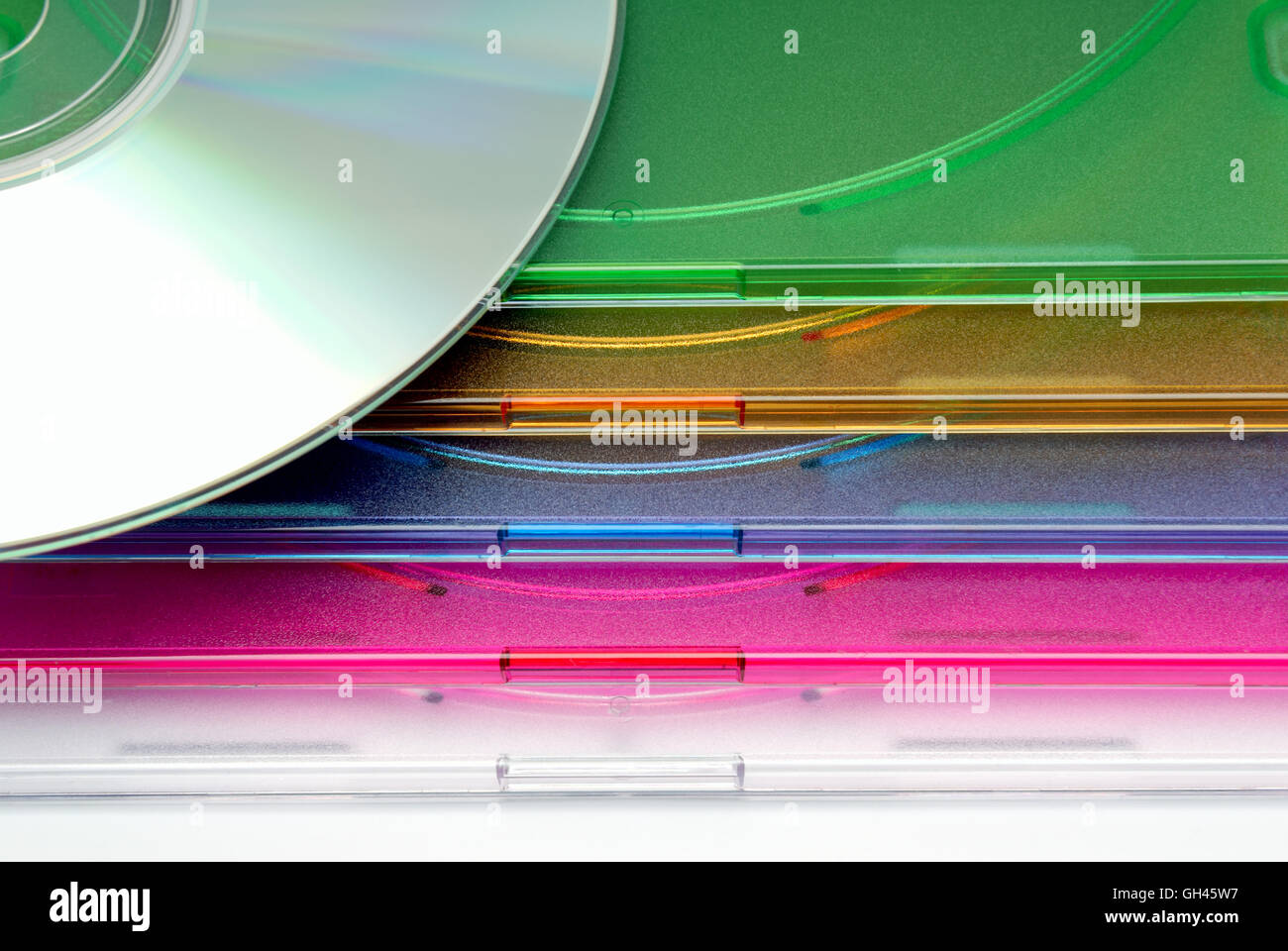 Boxing a box for CD of a disk on a white background Stock Photo - Alamy