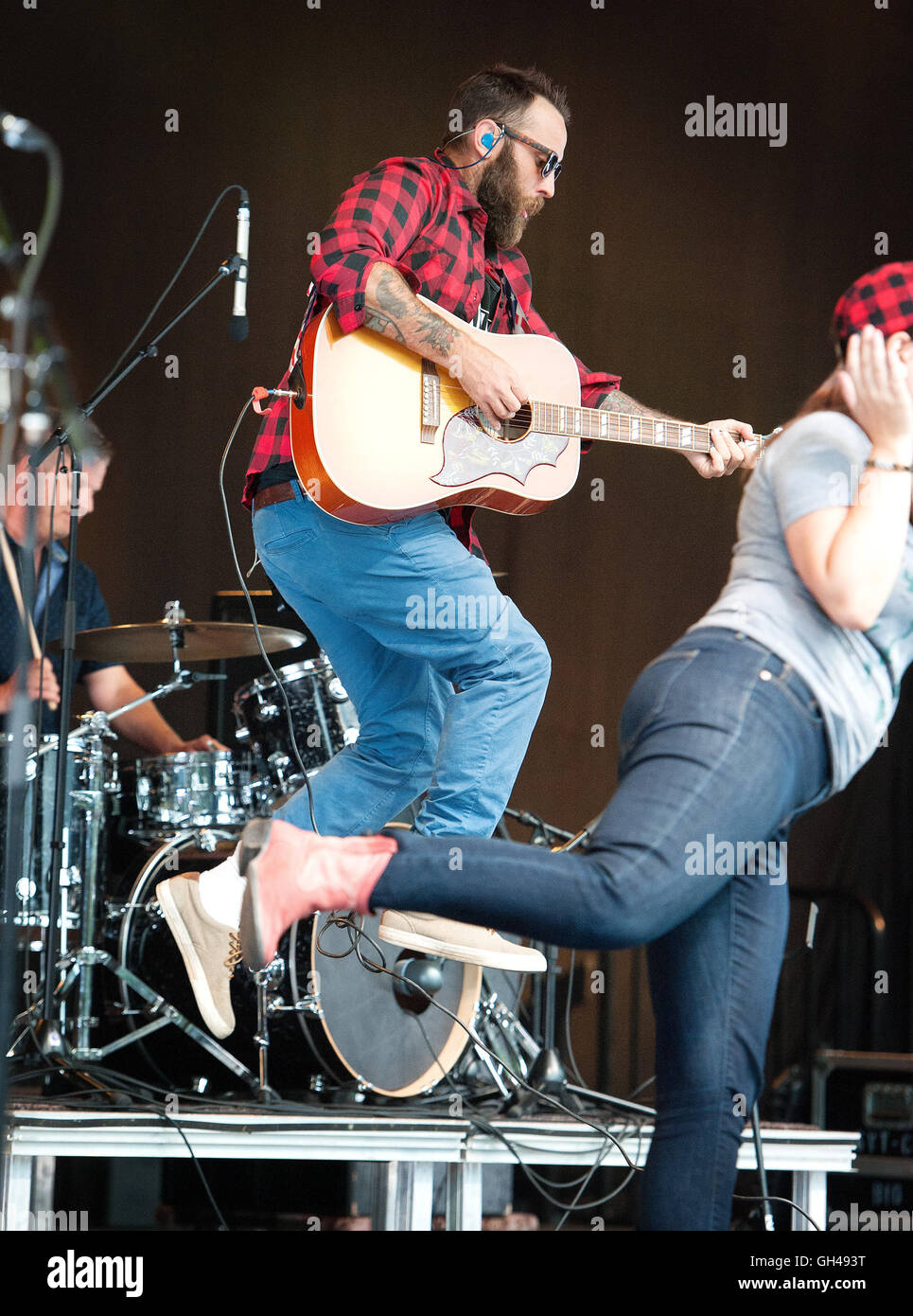The Strumbellas in concert at the Whistler Olympic Plaza. Whistler BC