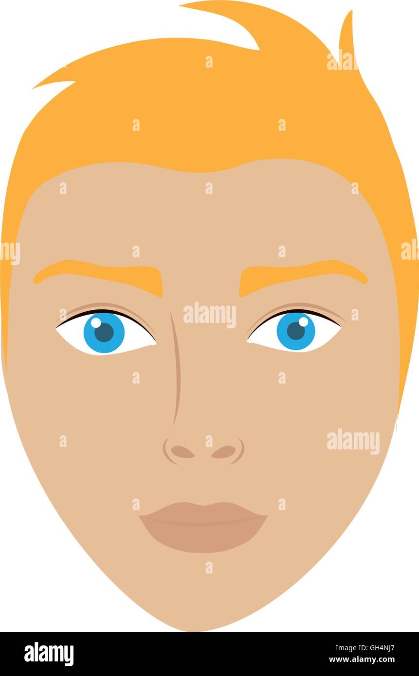 man head male person hair icon. Vector graphic Stock Vector Image & Art ...