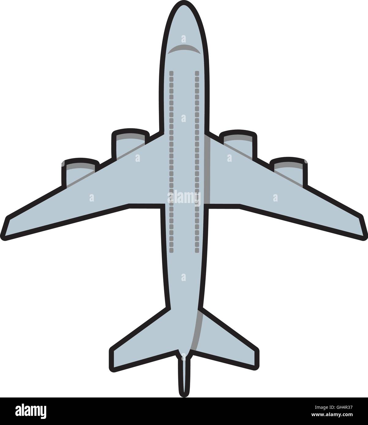airplane grey travel transporation icon. Vector graphic Stock Vector ...
