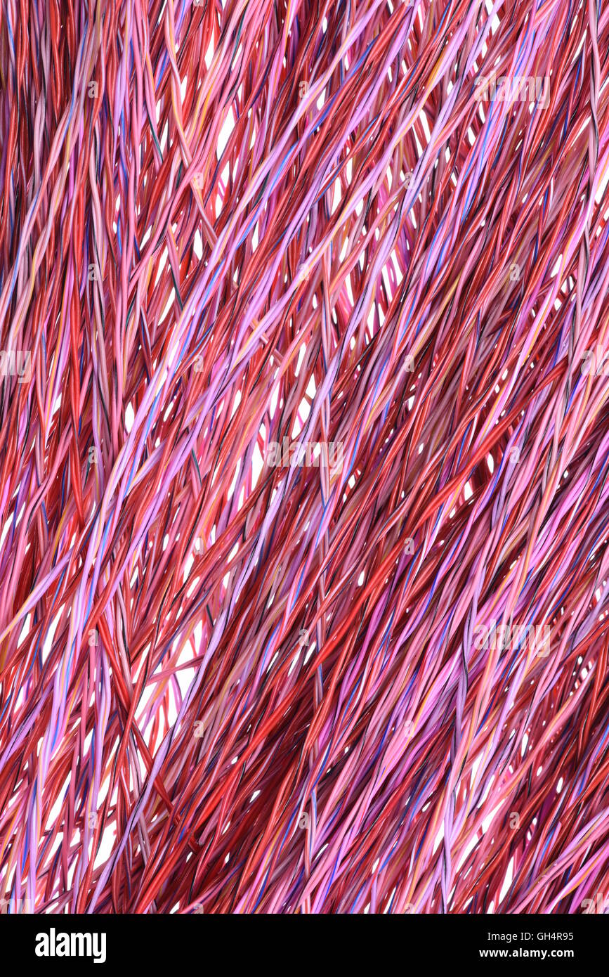 Colored cables and wires Stock Photo - Alamy