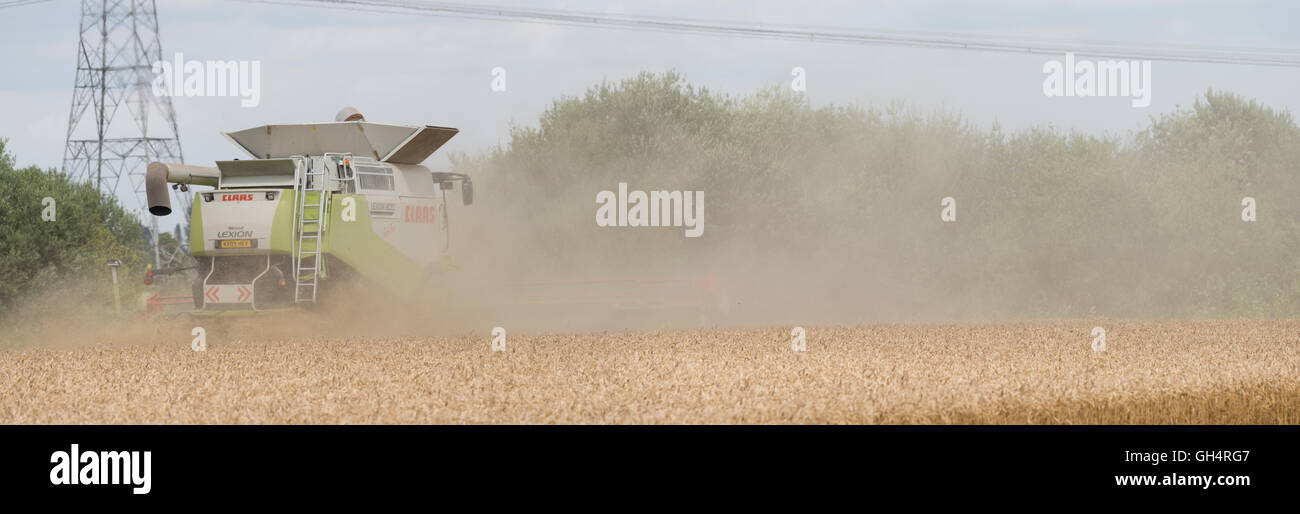 agricultural, machinery, farming, Harvester, farm, harvesting, crops, dust, commercial, commercialization, commercialisation, Stock Photo
