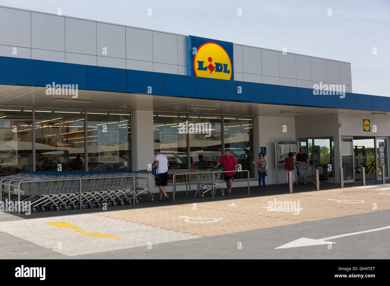 Lidl Quarteira, Faro Portugal Stock Photo Alamy