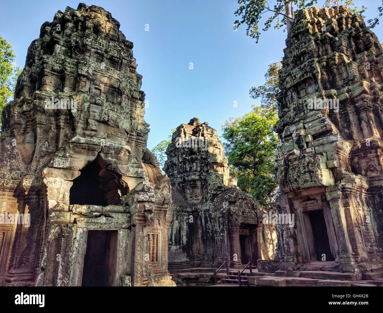 Ruins at Ankor Wat Stock Photo