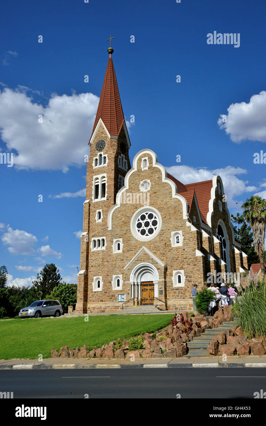 geography / travel, Namibia, lutheranism Christ Church of 1910, Windhoek, Africa, Additional-Rights-Clearance-Info-Not-Available Stock Photo