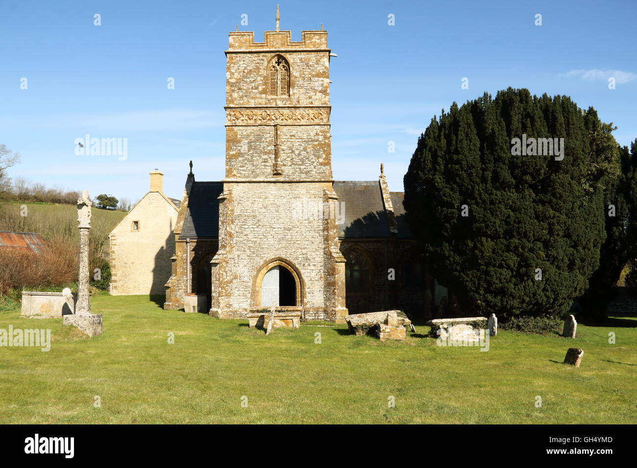 Church of St Mary the Virgin,Melbury Bubb,Dorset,UK Stock Photo