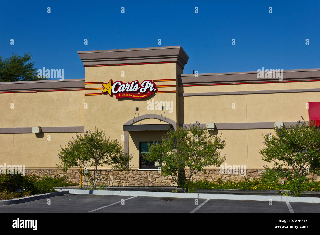 Las Vegas Circa July 2016 Carl's Jr. Retail Location. Hardee's and