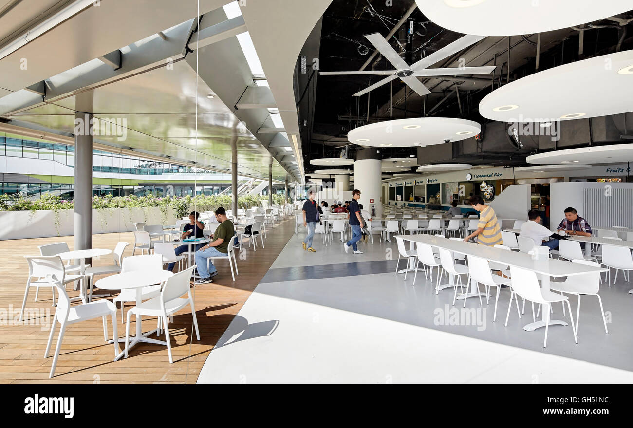 Cafeteria. Singapore University of Technology and Design, Singapore,  Singapore. Architect: UNStudio, 2015 Stock Photo - Alamy