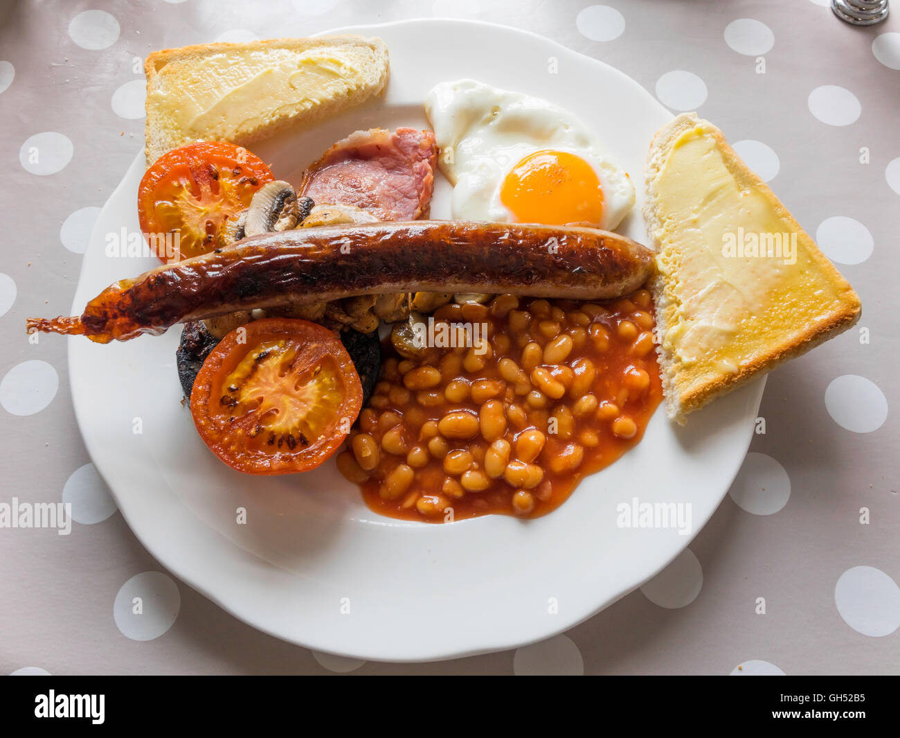 Beans egg sausage black pudding hires stock photography and images Alamy
