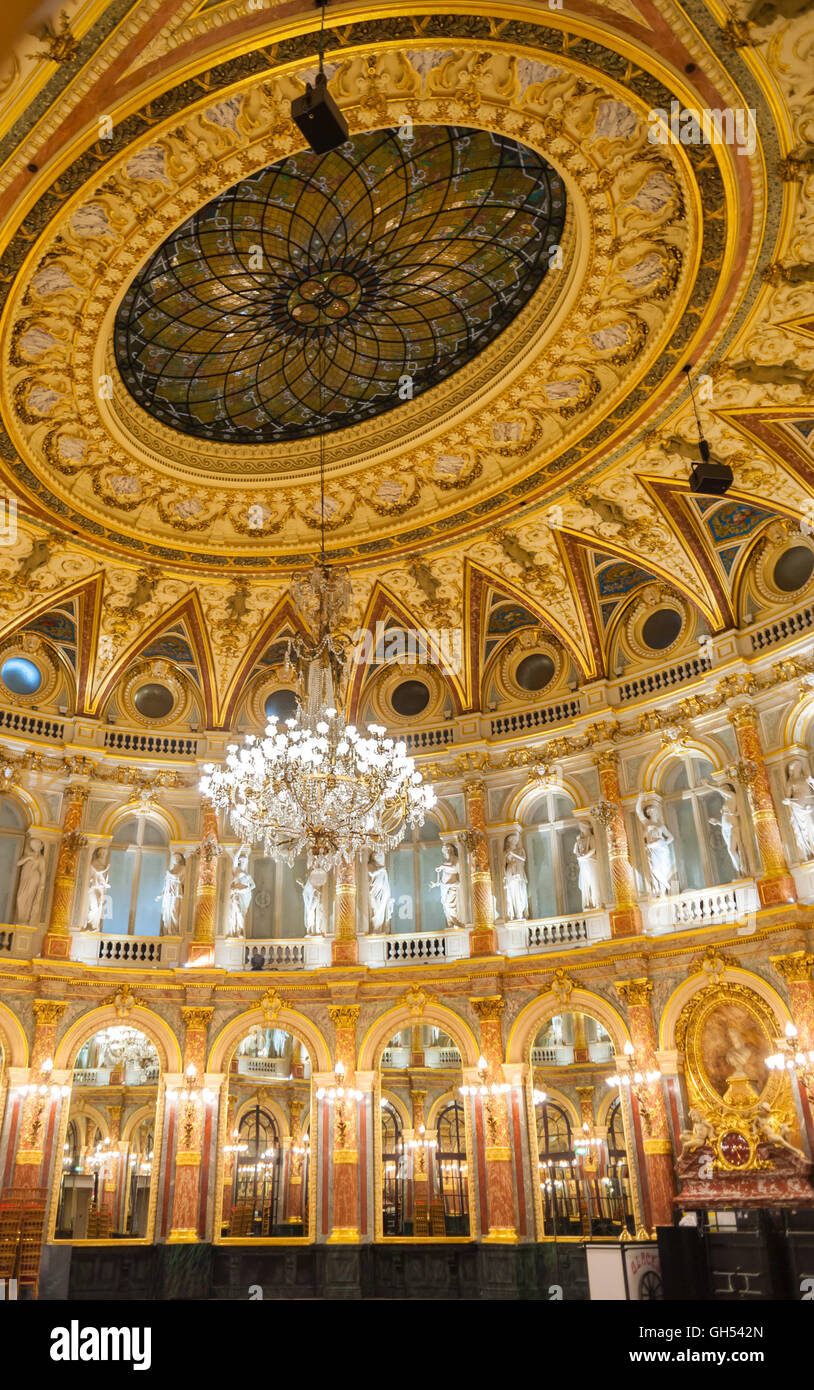 Paris, France, Interior, InterContinental Paris Le Grand Hotel. Luxury ...