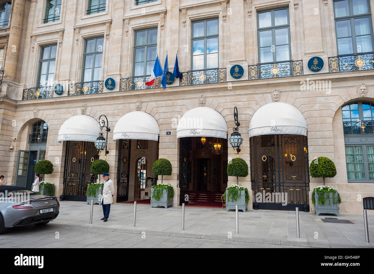 The Ritz Hotel, Place Vendome, Paris, France Stock Photo - Alamy