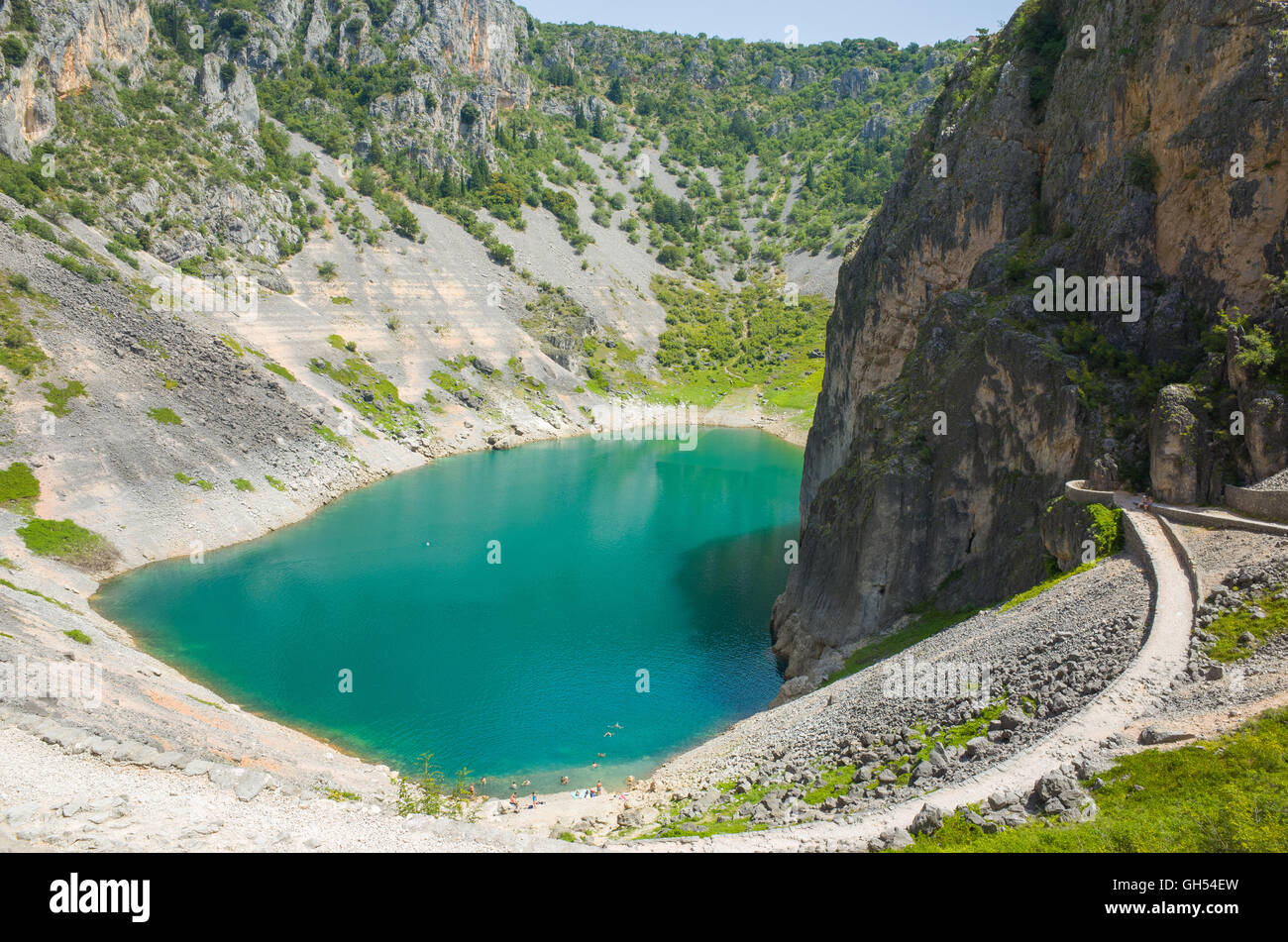 Blue Lake Imotski Croatia Stock Photo: 113824673 - Alamy